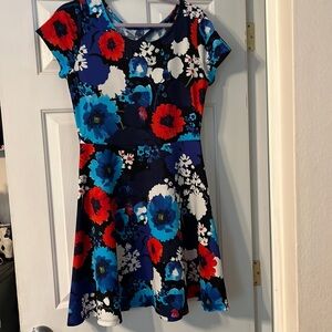 Expresso blue and red floral dress size M